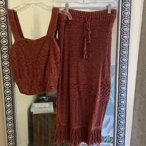Abercrombie crochet matching set